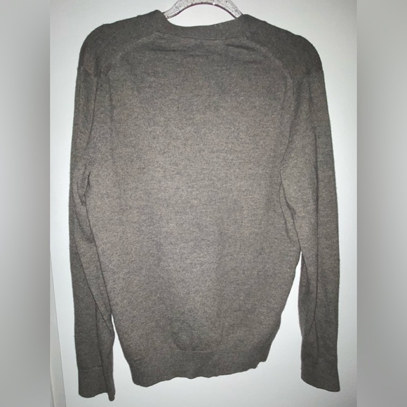 Banana Republic Dark Silver Gray Cardigan Sweater Size M Medium Italian Yarn - Picture 8 of 9